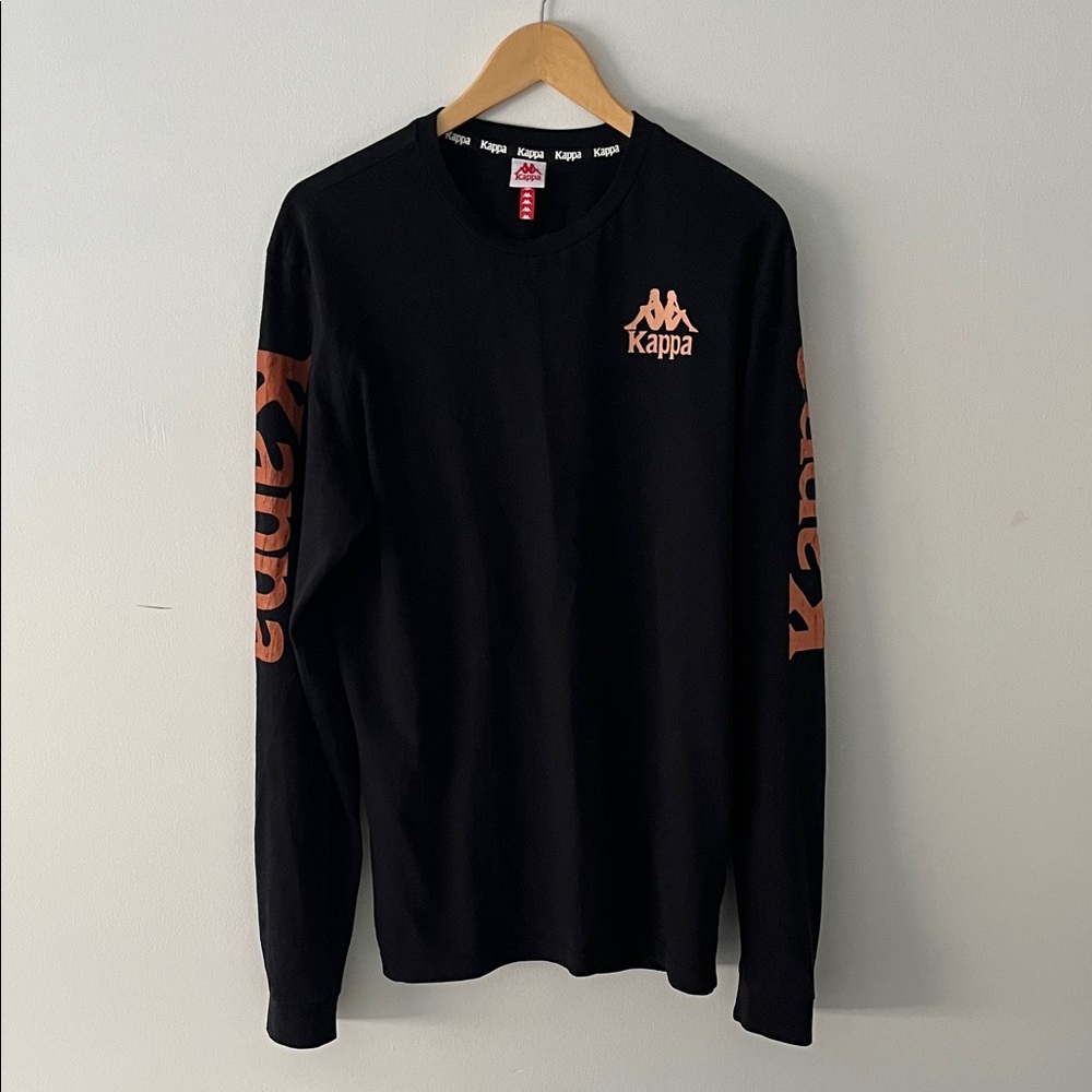 Kappa Black and Orange Long Sleeve Tee